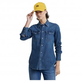 риза,с,дълъг,ръкав,дамски,блузи,дамски,ризи,g,star,western,slim,fit,long,sleeve,shirt,blue,(worn,in,windward)