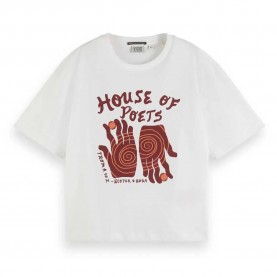 тениска,дамски,тениски,scotch,&,soda,177688,short,sleeve,t,shirt,white