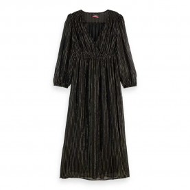 рокля,дамски,поли,и,рокли,scotch,&,soda,178234,long,sleeve,long,dress,black