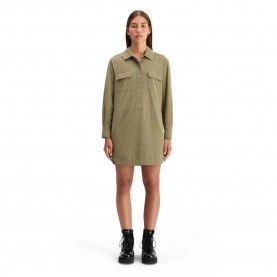 рокля,дамски,поли,и,рокли,scotch,&,soda,178235,long,sleeve,short,dress,green