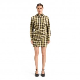 рокля,дамски,поли,и,рокли,scotch,&,soda,178240,long,sleeve,short,dress,green