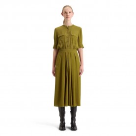 рокля,дамски,поли,и,рокли,scotch,&,soda,178992,short,sleeve,long,dress,olive,(green)