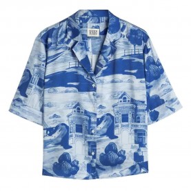 риза,с,къс,ръкав,дамски,блузи,дамски,ризи,scotch,&,soda,178994,short,sleeve,shirt,blue