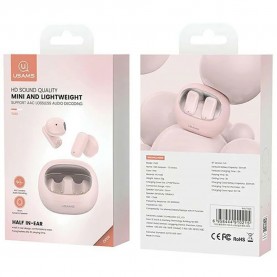 слушалки,слушалки,usams,bhutd04,wireless,earphones,pink,(green)