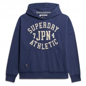 Суичър Superdry Athletic Appliq hoodie - Blue (Mariner Navy) суичър,дамски,блузи,superdry,athletic,appliq,hoodie,blue,(mariner,navy)