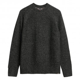 блуза,мъжки,пуловери,superdry,chunky,raglan,sweater,black