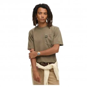 Тениска Superdry Contrast Stitch Pocket short sleeve T-shirt - Brown (Washed Morel Brown) тениска,мъжки,тениски,superdry,contrast,stitch,pocket,short,sleeve,t,shirt,brown,(washed,morel,brown)