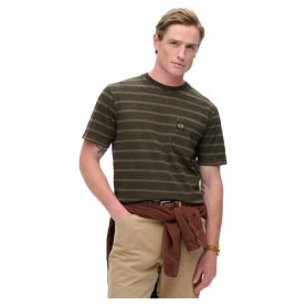 Тениска Superdry Textured Stripe Pocket short sleeve T-shirt - Green / Brown (Washed Beach Dark Green Stripe) тениска,мъжки,тениски,superdry,textured,stripe,pocket,short,sleeve,t,shirt,green,brown,(washed,beach,dark,green,stripe)