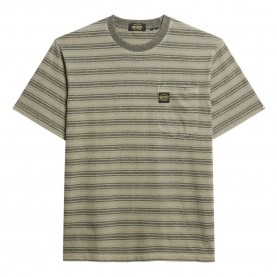 Тениска Superdry Textured Stripe Pocket short sleeve T-shirt - Green (Washed Olive Stripe) тениска,мъжки,тениски,superdry,textured,stripe,pocket,short,sleeve,t,shirt,green,(washed,olive,stripe)