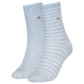 чорапи,дамски,чорапи,tommy,hilfiger,100001494,socks,2,pairs,blue,(light,blue,melange)