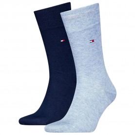чорапи,мъжки,чорапи,tommy,hilfiger,371111,socks,2,pairs,blue,(light,blue,melange)
