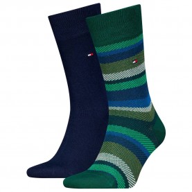 чорапи,мъжки,чорапи,tommy,hilfiger,701229837,socks,2,pairs,green,blue,(dark,green)