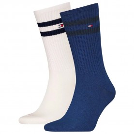 чорапи,мъжки,чорапи,tommy,hilfiger,701229841,crew,socks,2,pairs,white,blue,(navy,white)