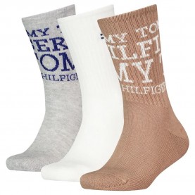 чорапи,детски,чорапи,tommy,hilfiger,701229869,crew,socks,3,pairs,multicolor,(khaki,white)