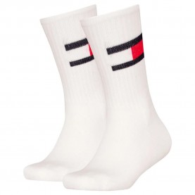 чорапи,детски,чорапи,tommy,hilfiger,701229940,crew,socks,2,pairs,white,(black)