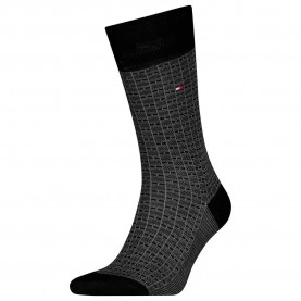 чорапи,мъжки,чорапи,tommy,hilfiger,701230606,socks,black,(black)