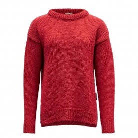 блуза,дамски,пуловери,дамски,плетени,дрехи,devold,of,norway,nansen,wool,sweater,hindberry,(red)