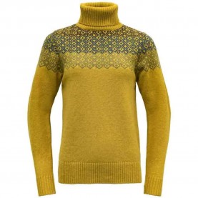 блуза,дамски,пуловери,дамски,плетени,дрехи,devold,of,norway,syvde,wool,high,neck,sweater,yellow