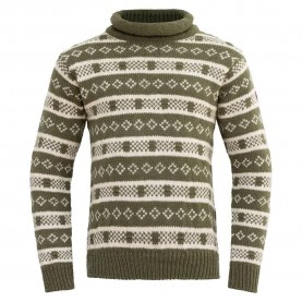 блуза,мъжки,пуловери,devold,of,norway,alnes,wool,roll,neck,sweater,green,(olive,offwhite)