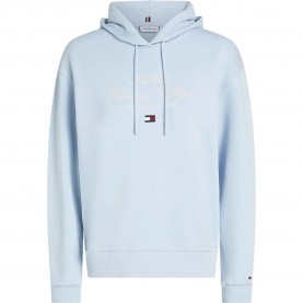 суичър,дамски,блузи,tommy,hilfiger,modern,script,graphic,hoodie,blue