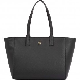 чанта,всички,чанти,tommy,hilfiger,soft,logo,tote,bag,black,(black)