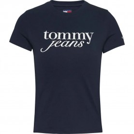тениска,дамски,тениски,tommy,jeans,essential,logo,short,sleeve,t,shirt,dark,night,navy,(blue)