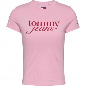 тениска,дамски,тениски,tommy,jeans,essential,logo,short,sleeve,t,shirt,pink,sugar,(pink)