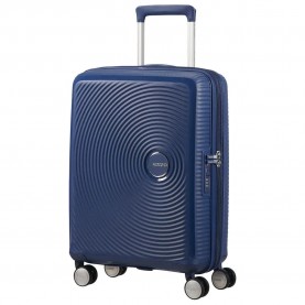 куфари,american,tourister,soundbox,spinner,55,20,tsa,35.5l,trolley,bag,midnight,navy,(blue)