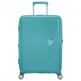 куфари,american,tourister,soundbox,spinner,67,24,tsa,81l,trolley,bag,turquoise,tonic,(blue)
