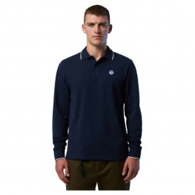 мъжки,блузи,с,яка,north,sails,basic,long,sleeve,polo,blue,(navy,blue)