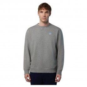 блуза,мъжки,пуловери,north,sails,logo,crew,sweatshirt,grey,(medium,grey,melange)
