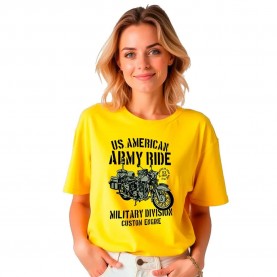 Тениска Kruskis Army Ride short sleeve T-shirt - Yellow (Yellow) тениска,дамски,тениски,kruskis,army,ride,short,sleeve,t,shirt,yellow,(yellow)