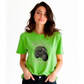 футболна,фланелка,дамски,тениски,kruskis,go,fast,or,go,home,short,sleeve,t,shirt,green,(light,green)
