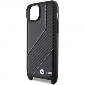 Bmw Bmhcp15M23Pscck iPhone 15 Plus14 Plus 6.7 M Edition Carbon Stripe&Strap phone case - Clear (Black) други,аксесоари,bmw,bmhcp15m23pscck,iphone,15,plus14,plus,6.7,m,edition,carbon,stripe&strap,phone,case,clear,(black)