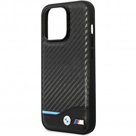 Bmw Etui Bmhcp13X22Nbck iPhone 13 Pro Max 6.7 Leather Carbon phone case - Clear (Black) други,аксесоари,bmw,etui,bmhcp13x22nbck,iphone,13,pro,max,6.7,leather,carbon,phone,case,clear,(black)
