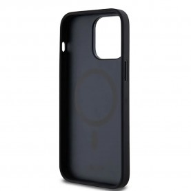 DKNY Dkhmp14Xpshrpsk iPhone 14 Pro Max 6.7 Leather Monogram Pattern phone case - Clear (Black) други,аксесоари,dkny,dkhmp14xpshrpsk,iphone,14,pro,max,6.7,leather,monogram,pattern,phone,case,clear,(black)