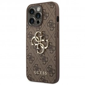 Guess Guhcp14L4Gmgbr iPhone 14 Pro 6.1 4G Big phone case - Brown (Brown) други,аксесоари,guess,guhcp14l4gmgbr,iphone,14,pro,6.1,4g,big,phone,case,brown,(brown)