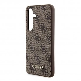 Guess GUHCS24SG4GFBR S24 S921 4G phone case - Brown (Gold) други,аксесоари,guess,guhcs24sg4gfbr,s24,s921,4g,phone,case,brown,(gold)