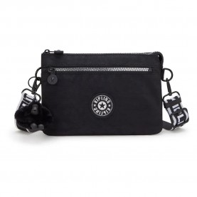 чанти,за,през,рамо,kipling,riri,zip,5l,crossbody,glorious,silver,(black)