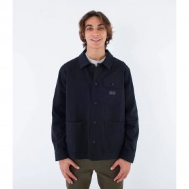мъжки,якета,hurley,bixby,lined,canvas,overshirt,black