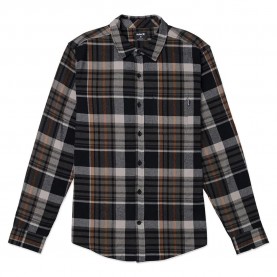 риза,с,дълъг,ръкав,мъжки,ризи,hurley,portland,organic,long,sleeve,shirt,cargo,(black,grey)