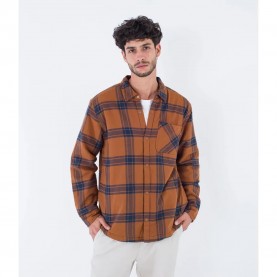 риза,с,дълъг,ръкав,мъжки,ризи,hurley,portland,sherpa,lined,long,sleeve,shirt,euro,brown,(brown)