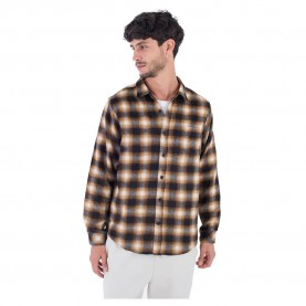 риза,с,дълъг,ръкав,мъжки,ризи,hurley,portland,wool,long,sleeve,shirt,brown