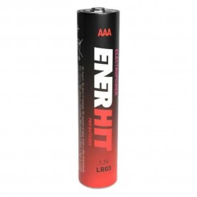 Enerhit LR03 1.5V AAA Alkaline battery 4 units - Clear (Black / Red) батерии,enerhit,lr03,1.5v,aaa,alkaline,battery,4,units,clear,(black,red)