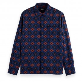 риза,с,дълъг,ръкав,мъжки,ризи,scotch,&,soda,178410,long,sleeve,shirt,night,bookcover,ditsy,(multicolor)