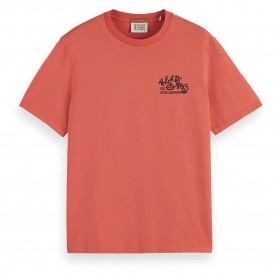 тениска,мъжки,тениски,scotch,&,soda,178489,short,sleeve,t,shirt,orange