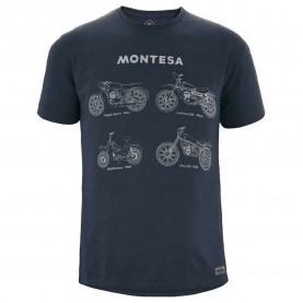 Тениска Montesa All Range short sleeve T-shirt - Blue (Blue) тениска,мъжки,тениски,дамски,тениски,montesa,all,range,short,sleeve,t,shirt,blue,(blue)