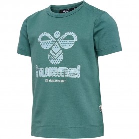тениска,детски,тениски,hummel,azur,short,sleeve,t,shirt,sea,pine,(blue)