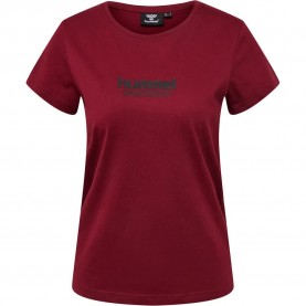 тениска,дамски,тениски,hummel,booster,short,sleeve,t,shirt,cabernet,(red)