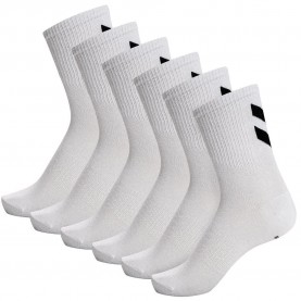 чорапи,мъжки,чорапи,hummel,chevron,long,socks,6,pairs,white,white,(white)